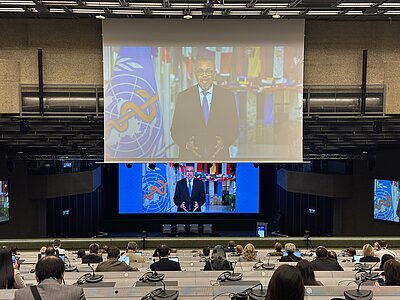 Parrtecipanti da tutto il mondo al Congresso mondiale della Federazione Internazionale degli Ospedali (IHF World Hospital Congress) a Ginevra.