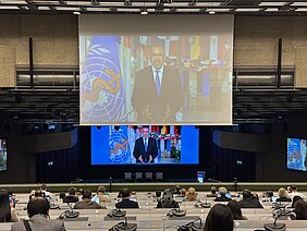 Parrtecipanti da tutto il mondo al Congresso mondiale della Federazione Internazionale degli Ospedali (IHF World Hospital Congress) a Ginevra.