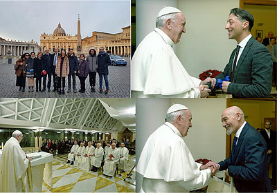 Papa Francesco "Grazie per ciò fate e che farete"