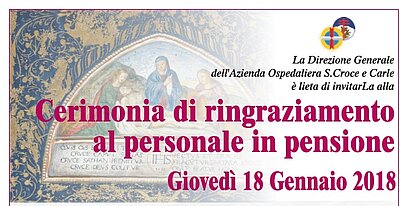 18 gennaio 2018 Cerimonia di ringraziamento al personale in pensione