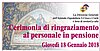 18 gennaio 2018 Cerimonia di ringraziamento al personale in pensione