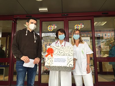 Donato un monitor alla Pediatria del “Santa Croce e Carle”