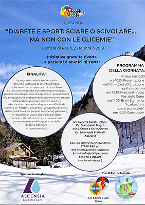 23 febbraio - Diabete e sport: un’iniziativa gratuita alla certosa di Pesio