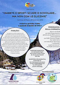 23 febbraio - Diabete e sport: un’iniziativa gratuita alla certosa di Pesio